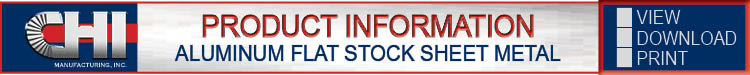 Aluminum Flat Stock Sheet Metal Submittal