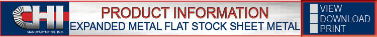 Expanded Metal Flat Stock Sheet Metal Submittal